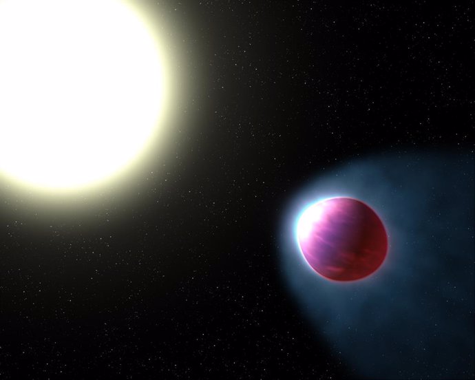 Cóctel de metales vaporizados en la atmósfera de un planeta abrasador