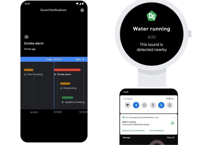 Notificaciones de sonido de Android.