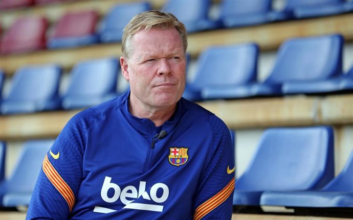 El entrenador del FC Barcelona, Ronald Koeman, en una entrevista con Bara TV+