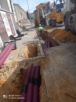 Obras de Endesa en el Polígono Sur