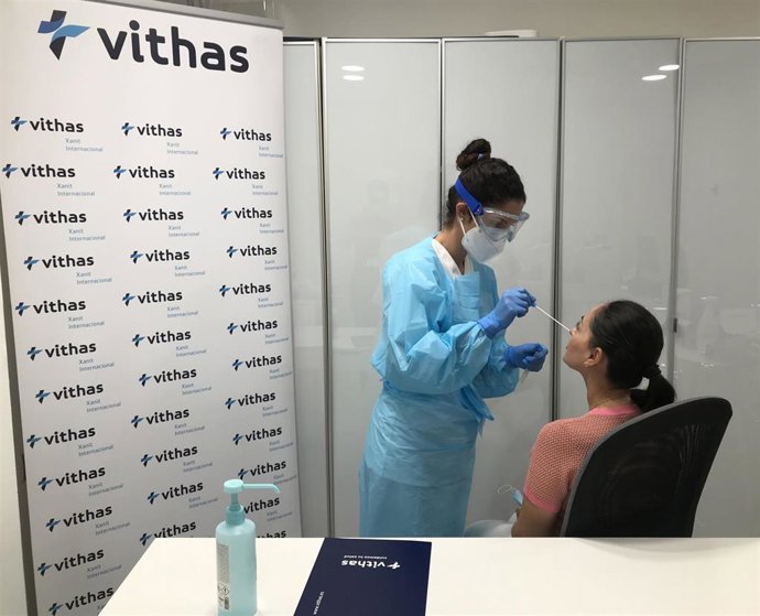 Test de antígenos de COVID-19 en los hospitales Vithas de Málaga