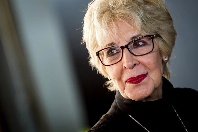 Concha Velasco receives the Golden medal of Valladolid for her contribution to the arts on March 17, 2018 in Valladolid, Spain.