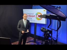 El director de l'ACT, David Font, presenta telemticament la campanya Catalunya reStart Turisme.