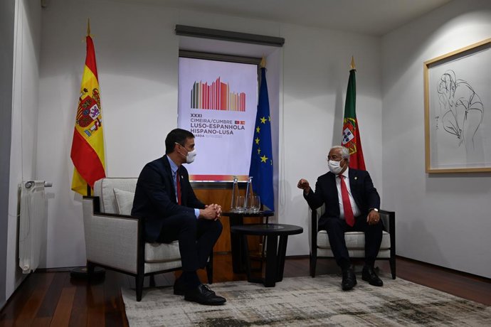 El president del Govern central, Pedro Sánchez, i el primer ministre de Portugal, Antonio Costa