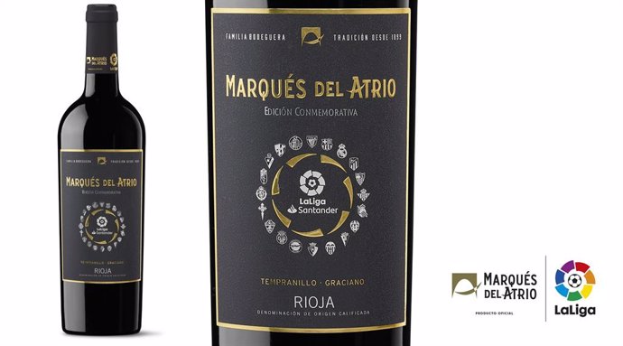 Marqués del Atrio, vino oficial de LaLiga, presenta un nuevo vino DOCa Rioja en 
