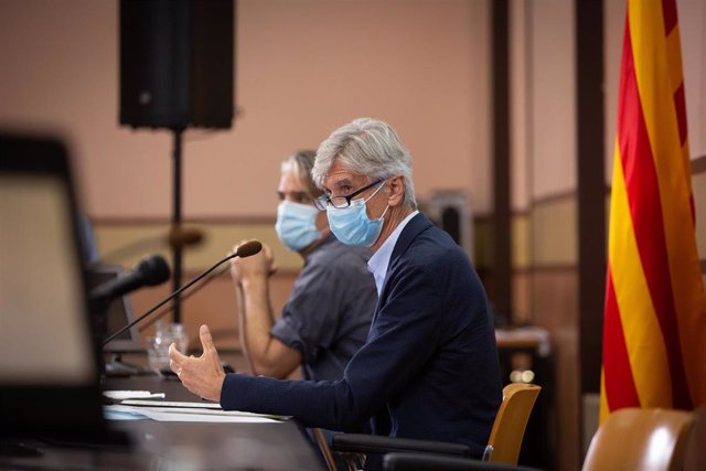 El secretario de Salud Pública de la Generalitat, Josep Maria Argimón, ofrece una rueda de prensa en la Consellería de la Salud para tratar sobre la evolución de la pandemia en la región, en Barcelona, Catalunya (España) a 22 de septiembre de 2020.