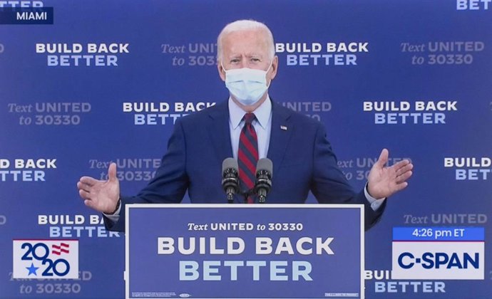 El candidato demócrata a la Casa Blanca, Joe Biden.
