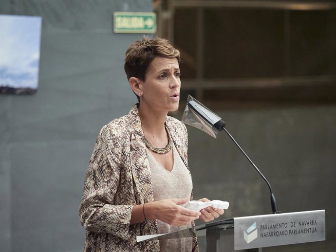 La presidenta del Govern de Navarra, María Chivite
