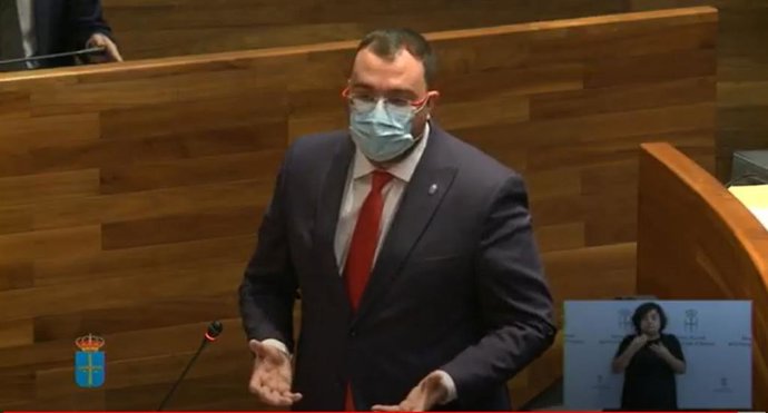 El presidente del Principado, Adrián Barbón