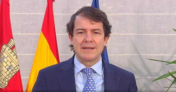 Imagen del vídeo que ha publicado el presidente de la Junta de Castilla y León, Alfonso Fernández Mañueco.