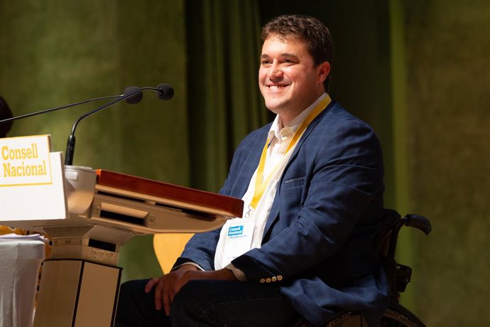 El president del PDeCAT, David Bonvehí, intervé en el Consell Nacional del partit a Barcelona (Cataluña/España), 5 d'octubre del 2019.