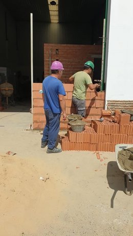 Inicio de la construcción del albergue en una imagen de archivo.