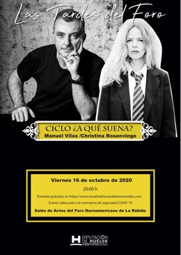 Manuel Vilas y Christina Rosenvinge inauguran un ciclo de música-literatura el viernes en Foro Iberoamericano