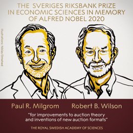 Nobel.- Paul R. Milgrom y Robert B. Wilson, galardonados con el Nobel de Economí