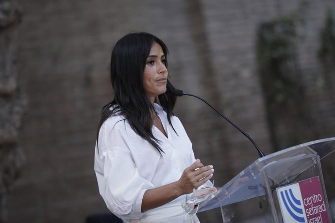 La vicealcaldesa de Madrid, Begoña Villacís, asiste a la recepción con motivo del Año Nuevo Judío y a la entrega del Premio 'Corona de Esther' a Enrique Barón Crespo, en el Centro Sefarad, Madrid (España), a 16 de septiembre de 2020.