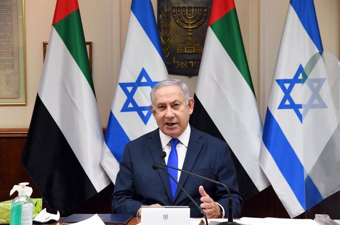 Benjamin Netanyahu preside una reunión del Gobierno israelí, en Jerusalén