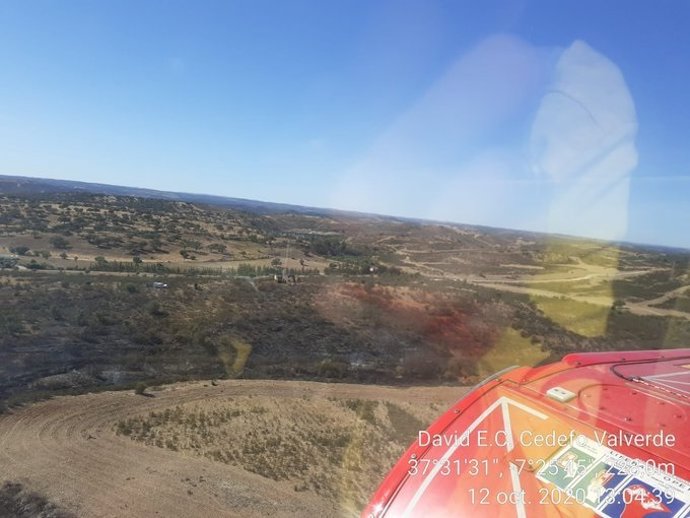 Incendio en El Granado