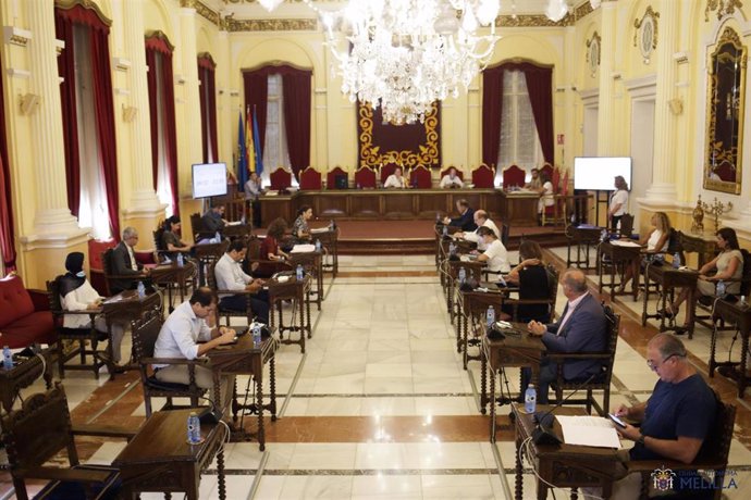 Imagen de uno de los últimos Plenos de la Asamblea de la Ciudad Autónoma de Melilla