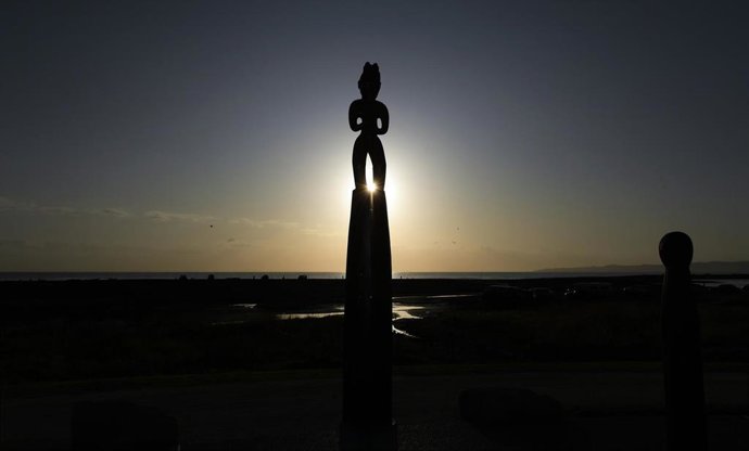 Vista general de la Atea a Rangi en el Parque Waitangi en Nueva Zelanda.