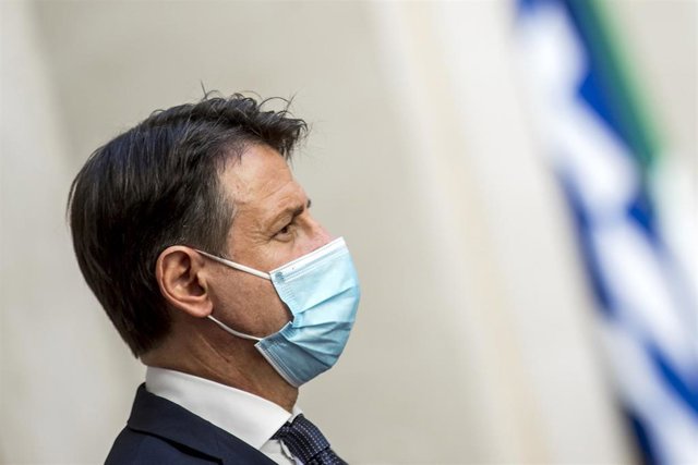 El primer ministro italiano, Giuseppe Conte, en un acto en Roma