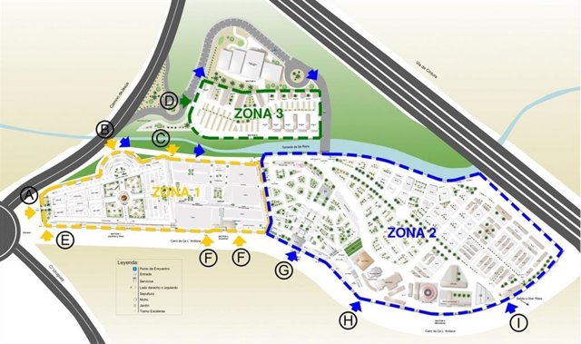 Zonas todos los santos en el cementerio de Palma