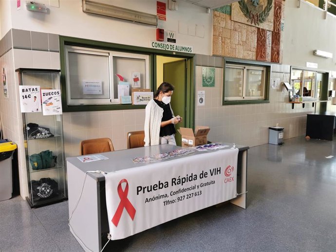 Pruebas de VIH en el campus de Cáceres
