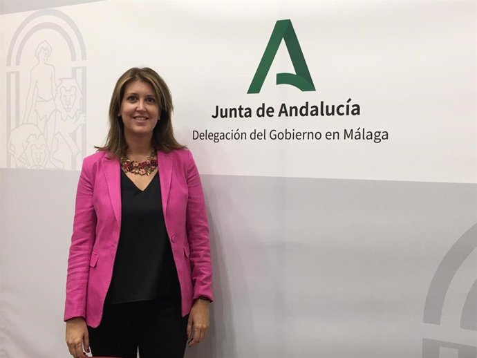 La delegada territorial de Fomento, Infraestructuras, Ordenación del Territorio, Cultura y Patrimonio Histórico en Málaga, Carmen Casero, en rueda de prensa