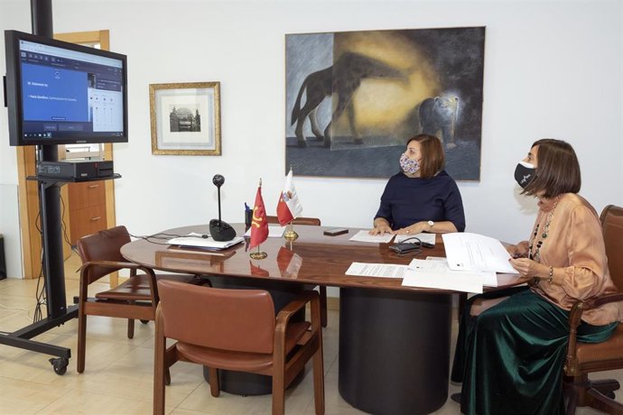 La consejera de Presidencia, Interior, Justicia y Acción Exterior, Paula Fernández, interviene en la segunda sesión del pleno del Comité de las Regiones de Europa