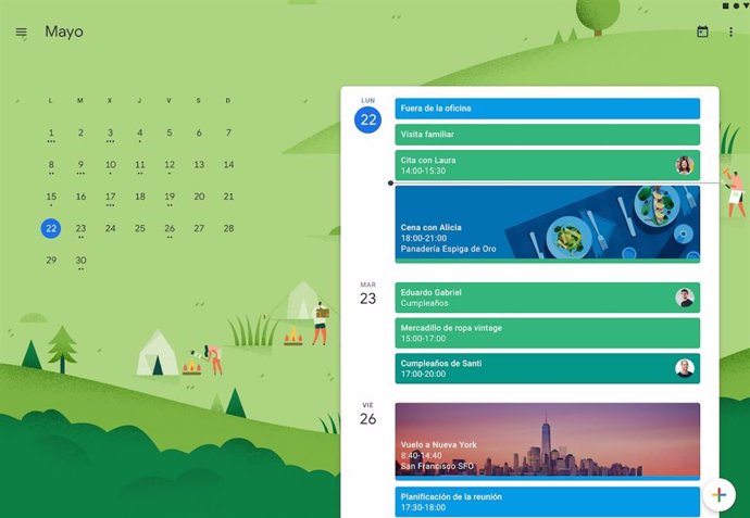 El Calendario de Google añade un acceso rápido a Google Maps en la web