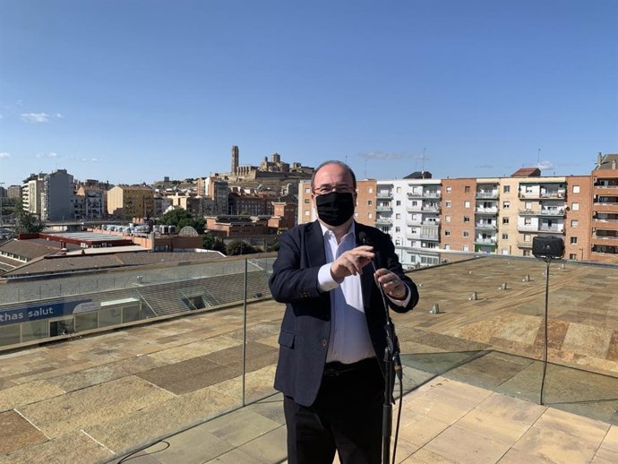 Miquel Iceta, a la Llotja de Lleida