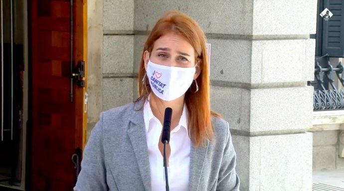 La líder de los comuns en el Parlament, Jéssica Albiach.