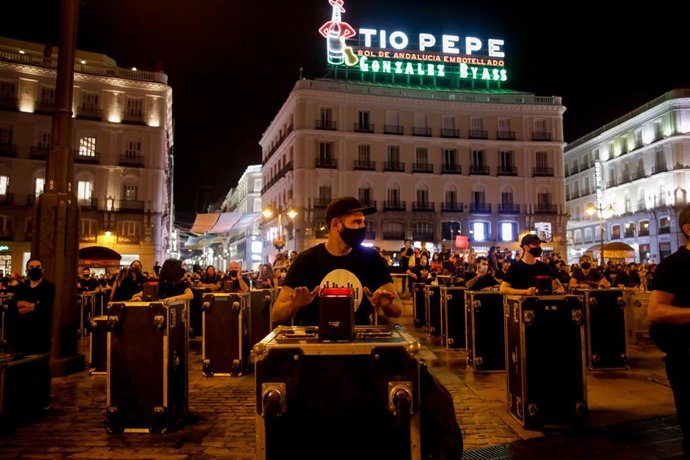 Manifestación convocada por la asociación Alerta Roja Eventos el pasado mes de septiembre