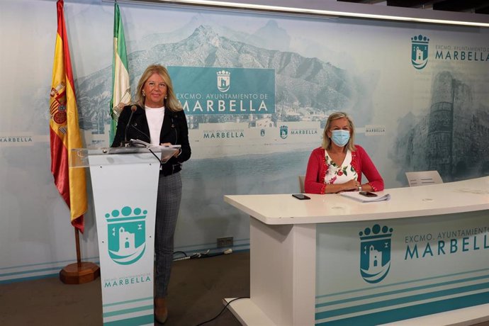 La alcaldesa de Marbella en rueda de prensa