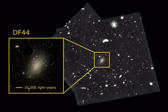 Resuelven el enigma del 99,99% de materia oscura en una extraña galaxia