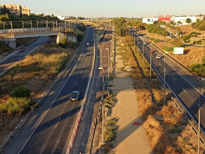 Obras en la autovía A-8057