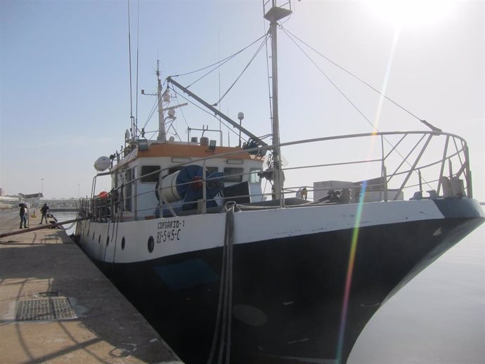 Un narco-barco en el Puerto de Almería