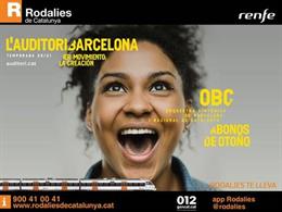 Renfe promocionará los abonos familiares de otoño de L'Auditori de Barcelona.