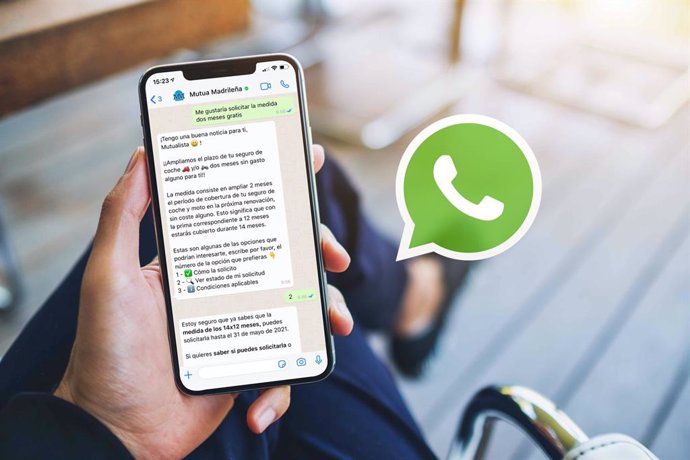 Mutua Madrileña atiende a sus clientes por Whatsapp.