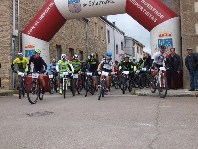Una de las pruebas BTT de la pasada edición del circuito provincial de Salamanca.