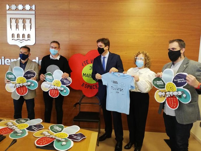 Presentación de la 36 Marcha Aspace,que se reinventa por el coronavirus y estrena camiseta