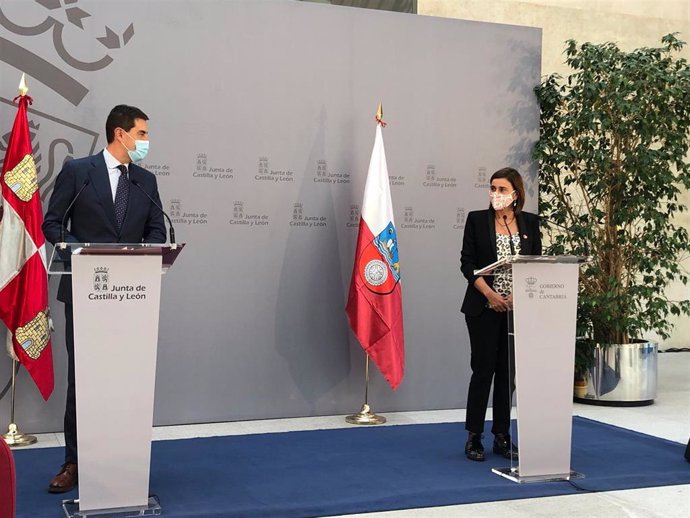 Los consejeros de la Presidencia de Castilla y León y Cantabria ultiman el protocolo de colaboración