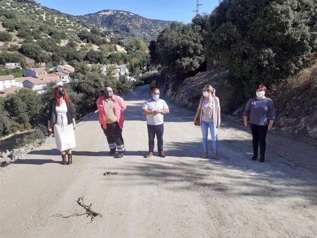 Visita a las obras de la variante sureste de Frailes.