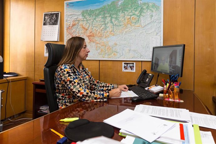 La consejera de Economía, María Sánchez, en el Pleno del Comité de las Regiones