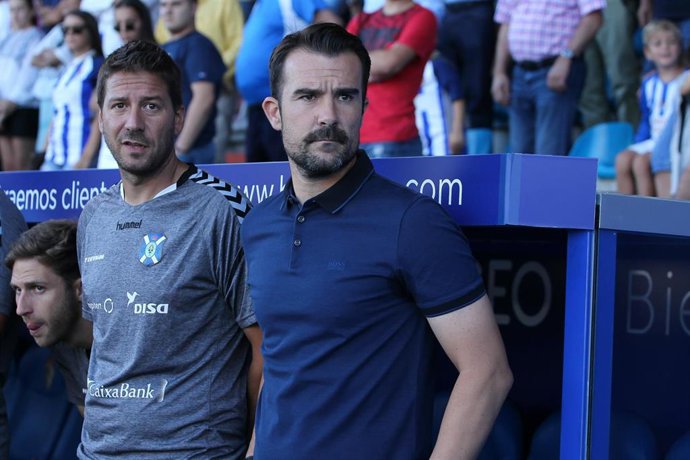 Aritz Lopez Garai en su etapa como entrenador del Tenerife