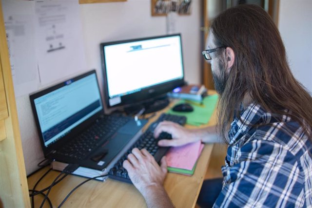 Un teletrabajador