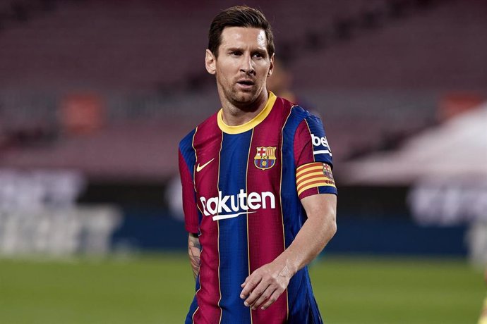 Lionel Messi durante un partdo del FC Barcelona