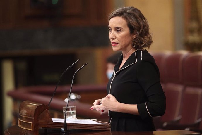 La portavoz del PP en el Congreso de los Diputados, Cuca Gamarra, interviene durante una sesión plenaria en el Congreso de los Diputados, en Madrid, (España), a 30 de septiembre de 2020. 