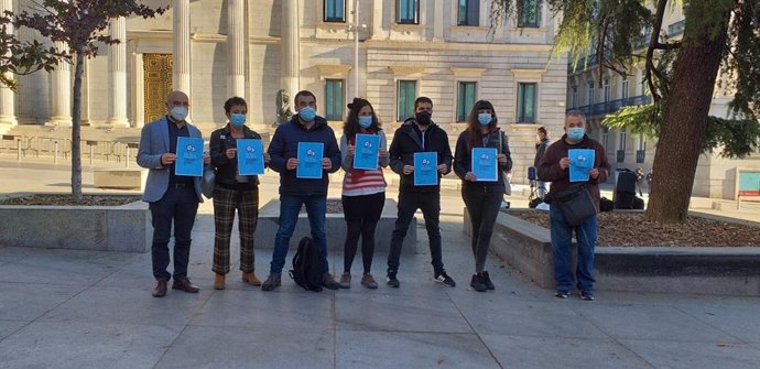 Acto de apoyo a 12 independentistas gallegos que van a ser juzgados en la Audiencia Nacional.
