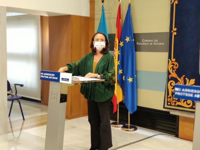 La Consejera De Derechos Sociales Y Bienestar, Melania Álvarez, En Rueda De Prensa.