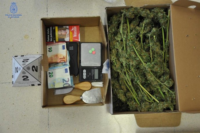 Droga incautada durante la operación 'Juja'.